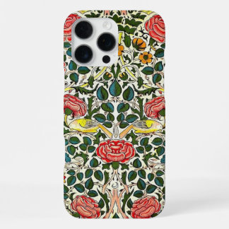 Vintage Blumige Eleganz und Vögel – iPhone 16 Hüll Pro Max Hülle