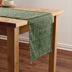 Vintage Blumige William Morris Blumengarten Kurzer Tischläufer