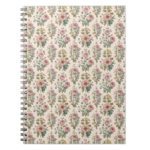 Vintage-Blush-Anemone-Blumen-Notizbuch