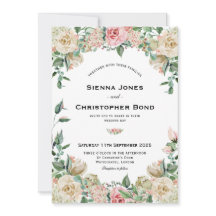 Vintage Blush Pink Rose Blumenhochzeit