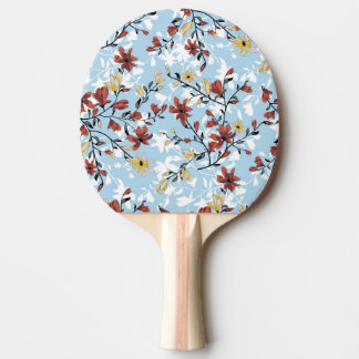 Vintage Blüte: Einfaches Stoffhintergrund. Tischtennis Schläger