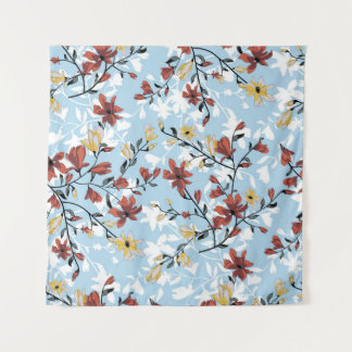 Vintage Blüte: Einfaches Stoffhintergrund. Wandteppich