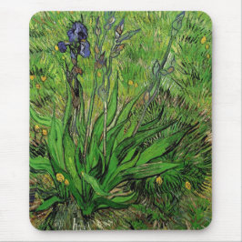 Vintage Blüte, Iris von Vincent van Gogh Mousepad