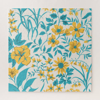 Vintage Blüte: Liberty Motif Nahtlos Puzzle