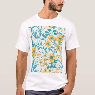 Vintage Blüte: Liberty Motif Nahtlos T-Shirt