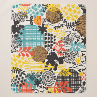 Vintage Blüte: Nahtlose Graslandschaft Sherpadecke
