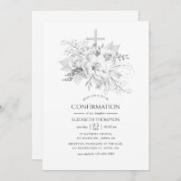 Vintage Blütenbestätigung in Weiß und Silber