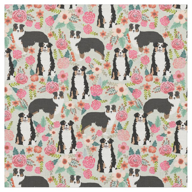 Vintage Blütencreme aus Aussie, Stoff (Nahaufnahme)