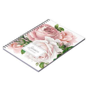 Vintage Blütenfarbe Rosa Notizblock