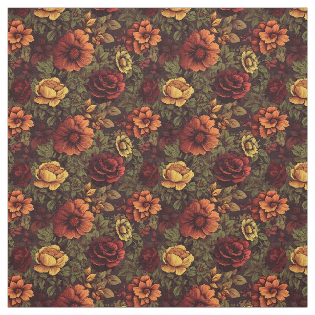 Vintage Blütenfarbe Stoff (Muster)