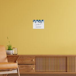 Vintage Blütenhochzeit Poster