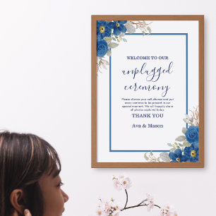 Vintage Blütenhochzeit Poster
