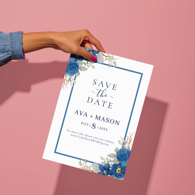 Vintage Blütenhochzeit Save The Date (Von Creator hochgeladen)