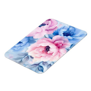 Vintage Blütenpastel Magnet