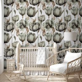 Vintage Blütenperle Tapete