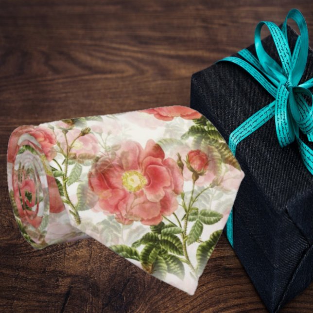 Vintage Blütenpink-Rosenblütenhochzeit Krawatte (Von Creator hochgeladen)