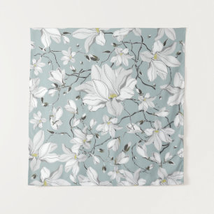 Vintage Blütentextur Nahtloses Muster Wandteppich