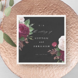 Vintage blutige Hochzeit Serviette