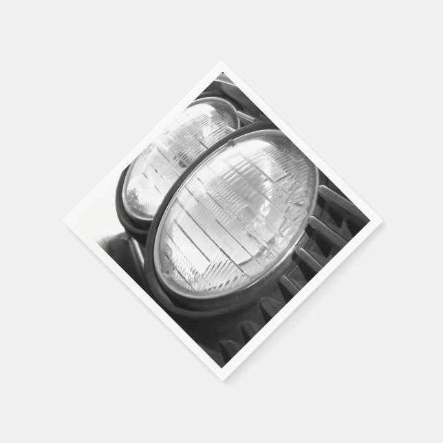 Vintage BMW-Scheinwerfer Serviette (Ecke)