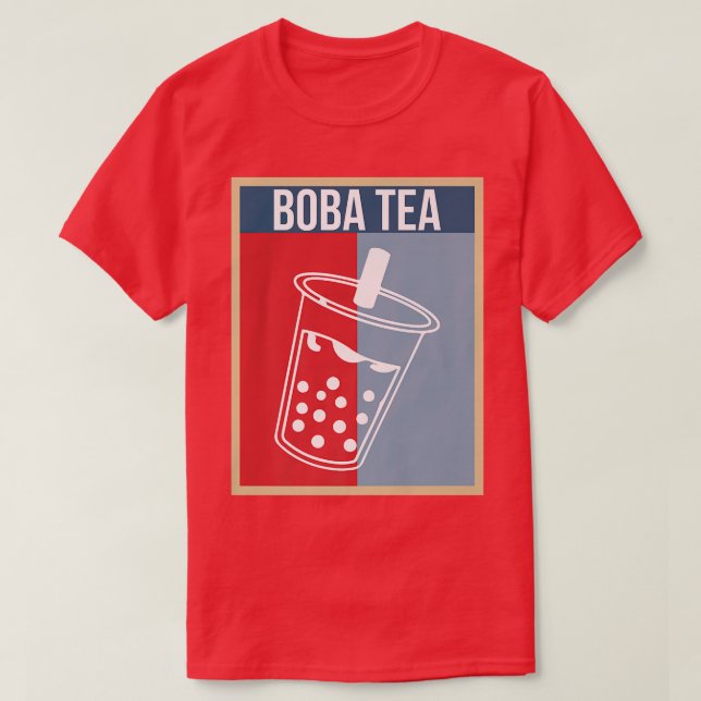 Vintage Boba Tea Bubble Premium T-Shirt (Design vorne)