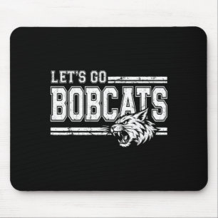 Vintage Bobcats High School Sportteamgeist Mousepad