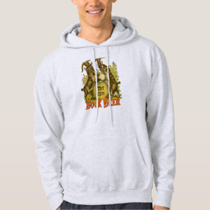 Vintage-Bockbierposter: Antike Ziegen-Saloon-Bar Hoodie