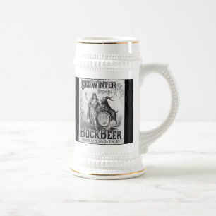 Vintage Bockbierstein Bierglas