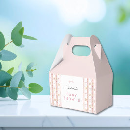 Vintage-Bogen Rosa Florales Babyshower Geschenkschachtel