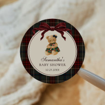 Vintage-Bogen-Teddybär-Weihnachten-Baby-Party