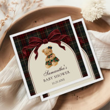 Vintage-Bogen-Teddybär-Weihnachten-Baby-Party
