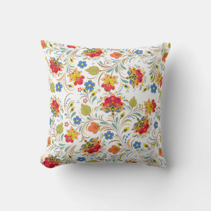 Vintage-bohemian Blumen-Tapetenmuster-Wurfkissen Kissen