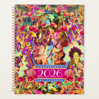 Vintage Bohemian Goddess Neon 2026 Day Planner Planer