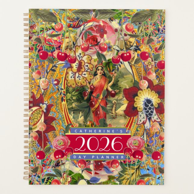 Vintage-Bohemian-Göttin 2026 Terminkalender  Planer (Vorderseite)