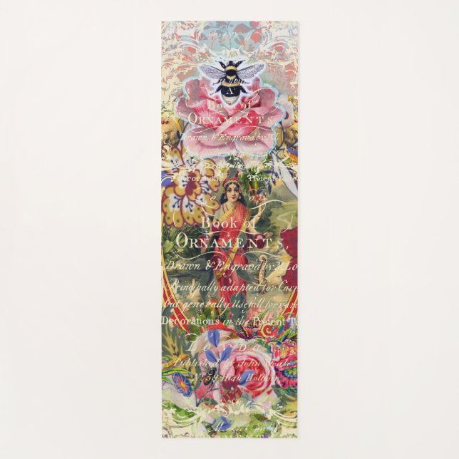 Vintage Bohemische Göttin Yogamatte (Vorderseite)