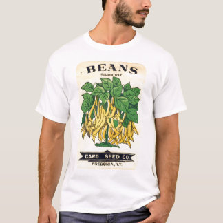 Vintage-Bohnen-Samenetikett-Shirt T-Shirt