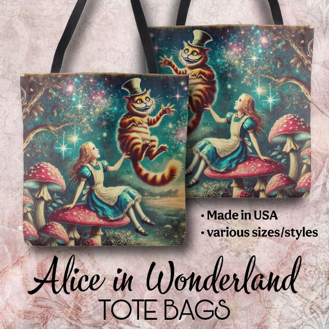Vintage Boho Alice und Cheshire Cat Kunst (Von Creator hochgeladen)