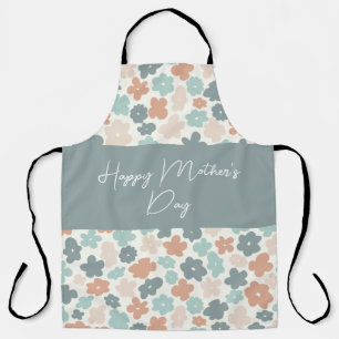 Vintage Boho-Blume Muttertag Schürze