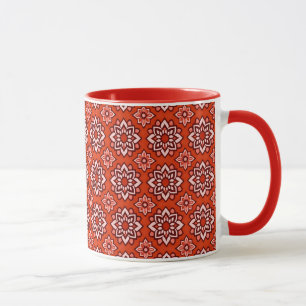 Vintage Boho Chic Blumenmuster Tasse