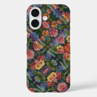 Vintage Boho-Chic Pastell-Blumen-Garten-Libelle