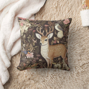 Vintage Boho Chic Waldtiere Hirsch Eule Kaninchen Kissen
