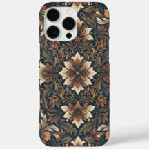 Vintage Boho Damast Floral Medaillon Muster iPhone