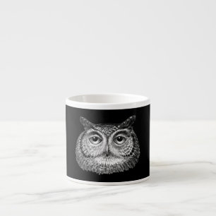 Vintage Boho-Eulen-Design Espressotasse