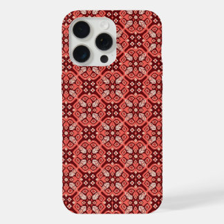 Vintage-Boho-geometrisches Blumenmuster iPhone 15 Pro Max Hülle