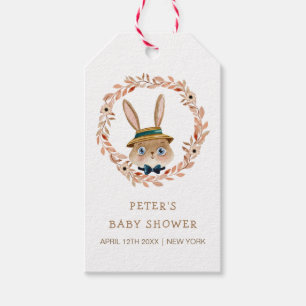 Vintage Boho-Hasen-Kranz-Baby-Party Geschenkanhänger
