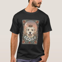 Vintage Boho Jungfrau Hund Sternzeichen Mystische  T-Shirt