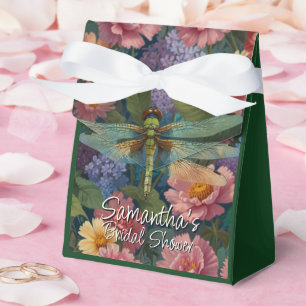 Vintage boho-schicke Pastell-Blütengarten-Libelle Geschenkschachtel