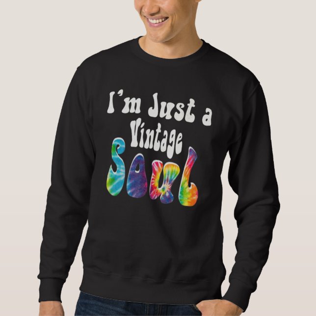 Vintage Boho Seele Retro Sweatshirt (Vorderseite)