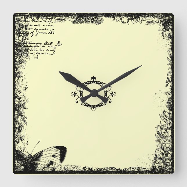 Vintage Boho Style Wall Uhr (Vorderseite)