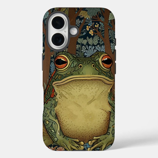 Vintage Boho-Wald-Frosch Case-Mate iPhone Hülle (Rückseite)