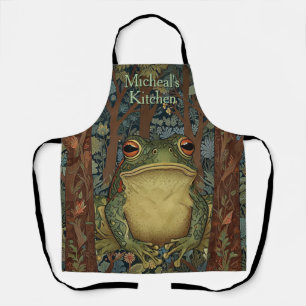 Vintage Boho-Wald-Frosch Schürze
